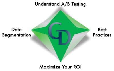 A green diamond with the words " understand ab testing."